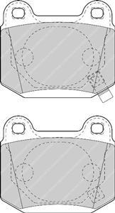 Ferodo Bremsbelag DS UNO für Nissan 350Z