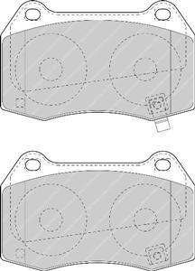 Ferodo DS 2500 Nissan 350Z für die Vorderachse