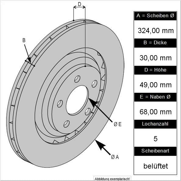 Tarox Bremsscheiben F2000 Nissan 350Z für die Vorderachse