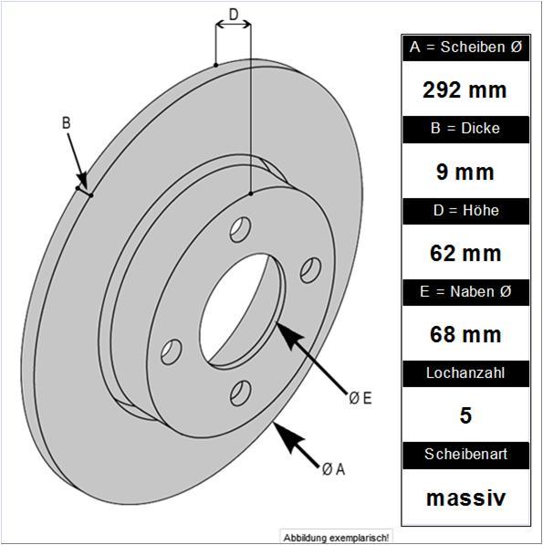 EBC Black Dash Disc Nissan Juke 1,6 DIG-T incl. 4x4, Nismo und Nismo RS