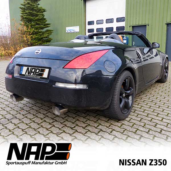 Klappenauspuffanlage mit ABE Nissan 350Z und 370Z