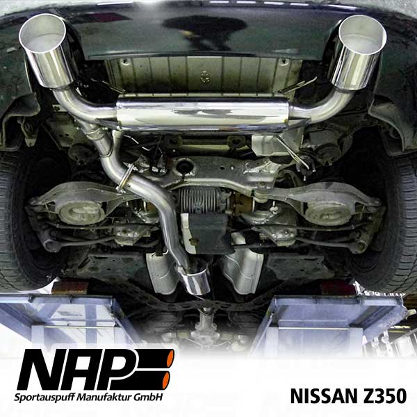 Klappenauspuffanlage mit ABE Nissan 350Z und 370Z