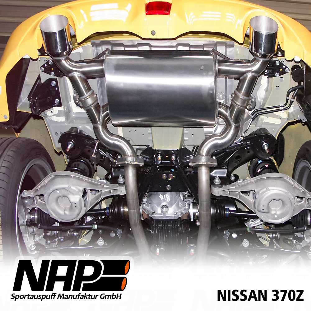 Klappenauspuffanlage mit ABE Nissan 350Z und 370Z