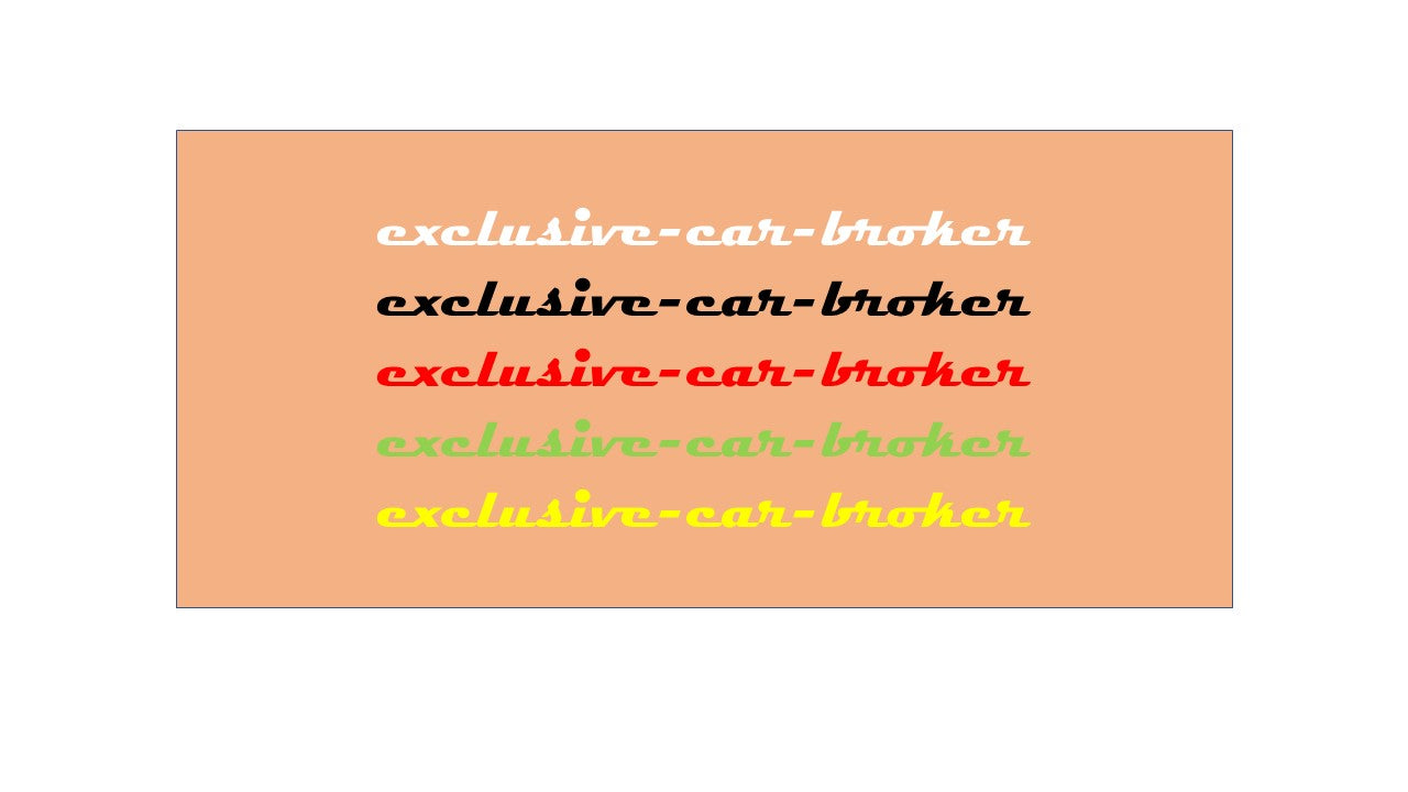 Autoaufkleber exclusive-car-broker 275mm x 17mm