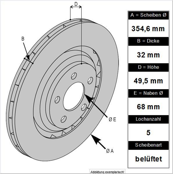 Tarox Bremsscheiben D95 Nissan 370Z Vorderachse