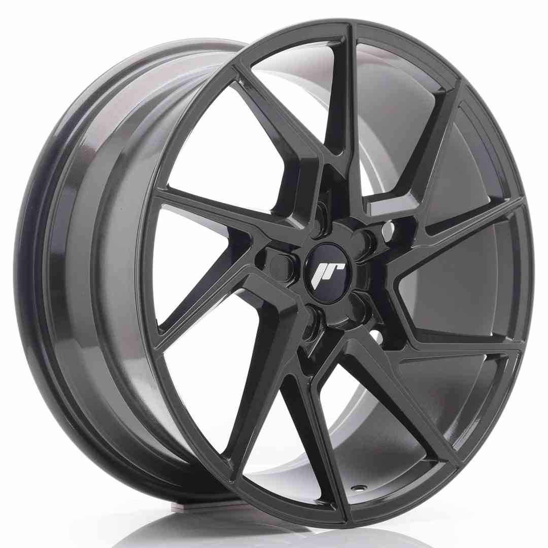 JR Wheels JR34 18x8 ET20-42 5H BLANK Glossy Black