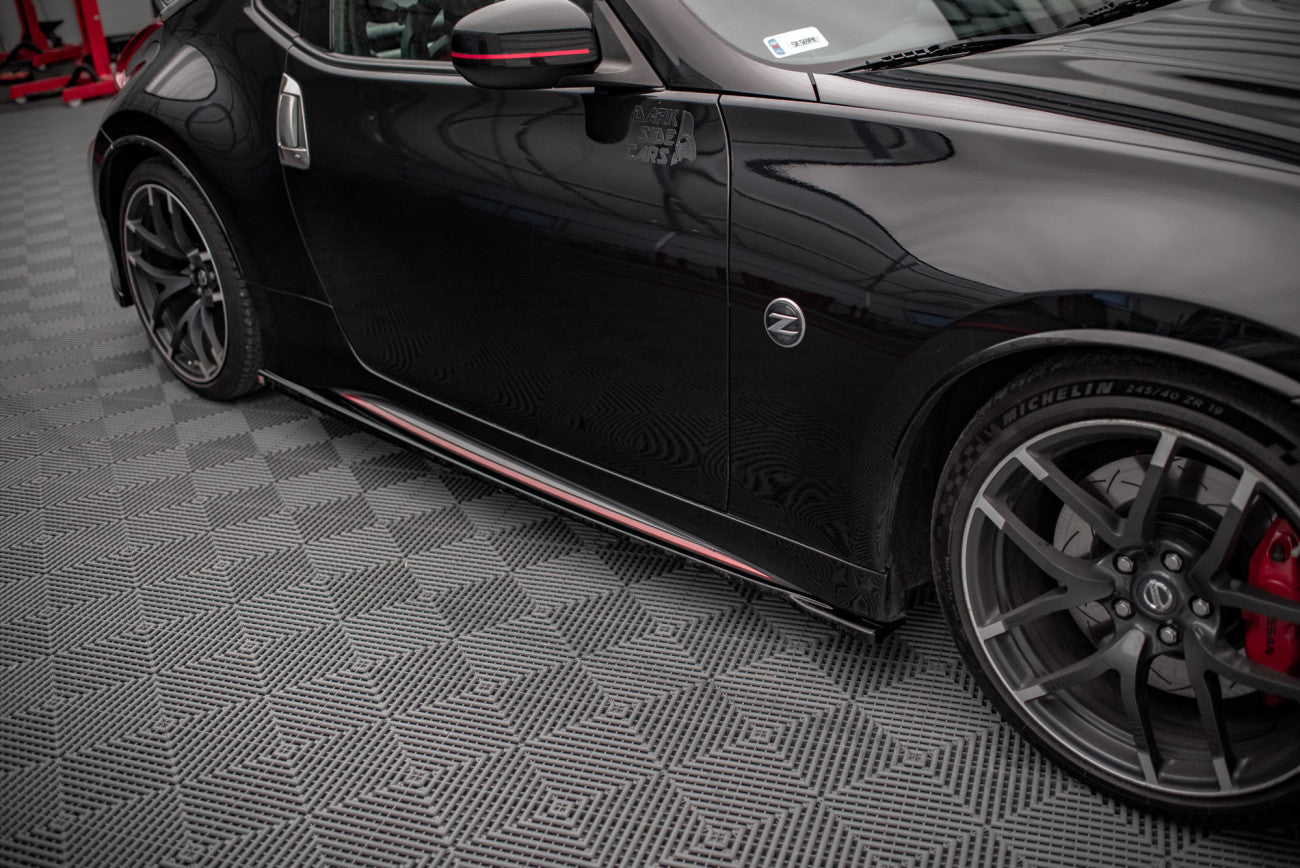 Seitenschweller Ansatz Cup Leisten für V.1 für Nissan 370Z Nismo Facelift