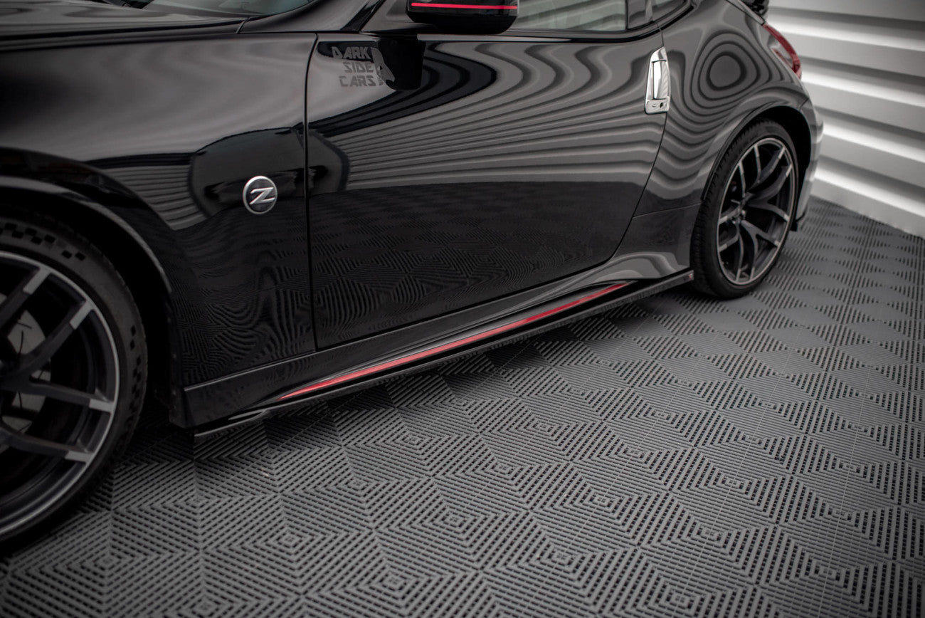 Seitenschweller Ansatz Cup Leisten für V.1 für Nissan 370Z Nismo Facelift