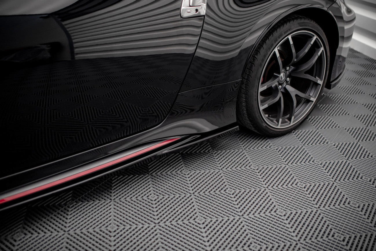 Seitenschweller Ansatz Cup Leisten für V.2 für Nissan 370Z Nismo Facelift