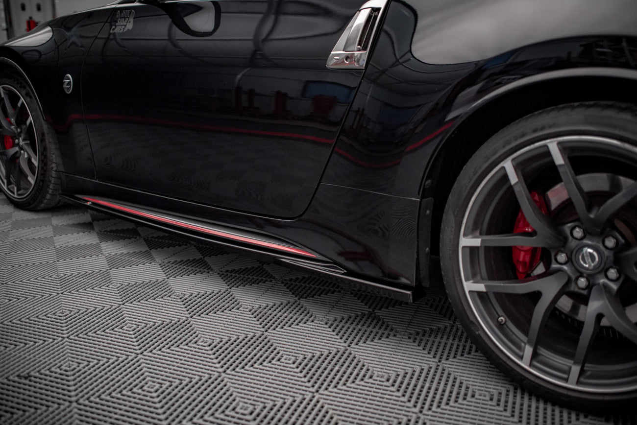 Seitenschweller Ansatz Cup Leisten für V.2 für Nissan 370Z Nismo Facelift