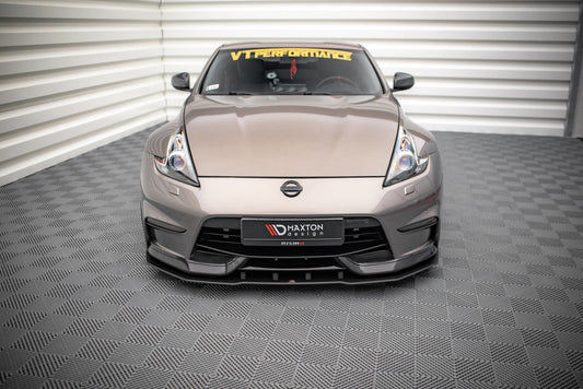 Street Pro Cup Spoilerlippe Front Ansatz für für Nissan 370Z Nismo Facelift