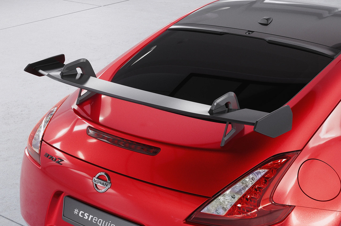 Schwanenhals Heckflügel mit ABE für Nissan 370Z (Z34) Coupe