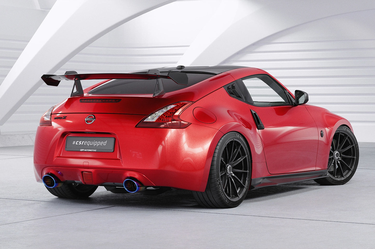 Schwanenhals Heckflügel mit ABE für Nissan 370Z (Z34) Coupe
