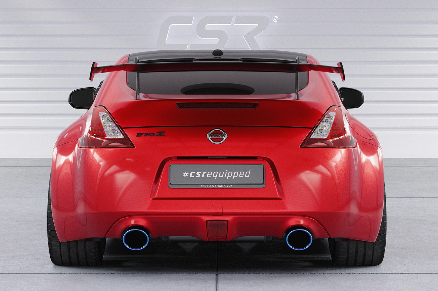 Schwanenhals Heckflügel mit ABE für Nissan 370Z (Z34) Coupe