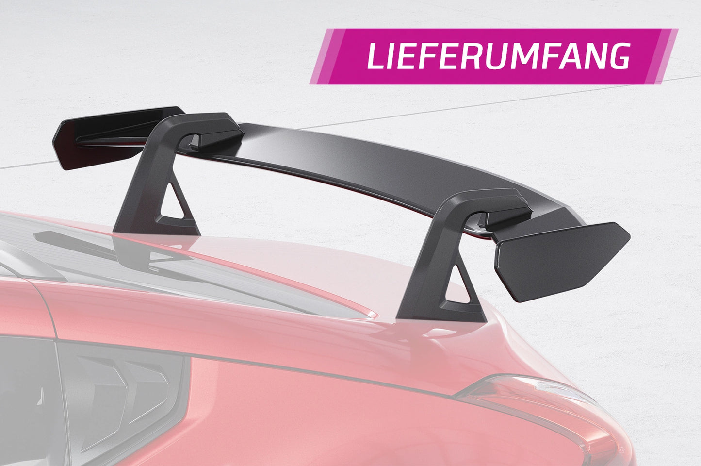 Schwanenhals Heckflügel mit ABE für Nissan 370Z (Z34) Coupe