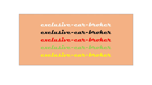 Autoaufkleber exclusive-car-broker 275mm x 17mm